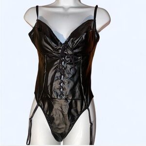 Black Lace-Up Bodysuit